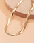 Imagem do Colar Choker Feminino Trançado Laminado 2 fio Folheado Prata Dourado 18k Tendência Moda