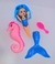 kit Mini Boneca Sereia Filha Pequena Golfinho Cavalo marinho + Acessórios Conjunto MAR Brinquedos Meninas - loja online