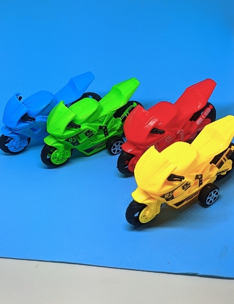 Kit Com 4 Motos de Brinquedo Corrida Miniatura Infantil para