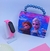 Kit Relógio Digital Bracelete Silicone Prova água + Bolsa Infantil Mini Bag Ombro Crianças Alça Pérola Frozen Minnie Lol Blogueira - Store LVO