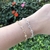 Pulseira Tiffany com Pedrinhas Cristais ponto de Luz Bracelete Folheado / Pulseira Tifanny Pedras Cristal Zircônias Tendência Moda