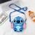 Bolsa Infantil Silicone Personagem Disney Lilo Stitch Angel com Alça Transversal Mini Bolsinha com Ziper porta Moedas Presente - Store LVO