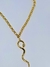 Colar Corrente Feminino Elos Português com Pingente Serpente Cobra Folheado a Ouro 18k Dourado - comprar online