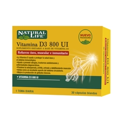 Natural Life Vitamina D3 800 Ui X30C