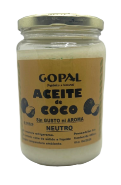 Aceite De Coco Neutro X660 Ml. Gopal