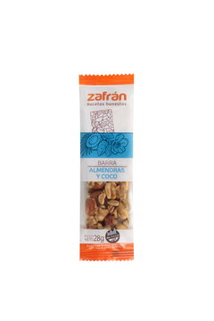 Zafran Barra de Almendras y Coco 28g.