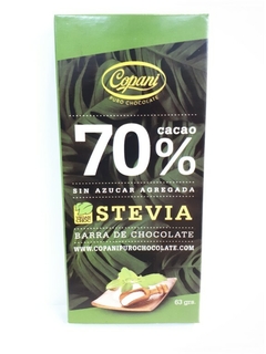 Copani Choco 70% C/Stevia X63Grs