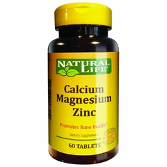 Natural Life Calcium Magnesio Zinc X60C