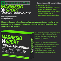 Natufarma Magnesio Sport Energía X30C. - comprar online