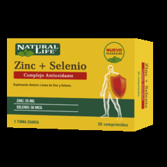 Natural Life Zinc + Selenio X30