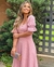 Vestido Longo Forli na Malha Lese Rosa Claro - loja online