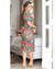 Vestido Leoni Midi Estampa Rosas - loja online