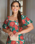Vestido Leoni Midi Estampa Rosas - comprar online