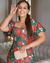 Vestido Leoni Midi Estampa Rosas na internet