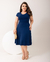 Vestido Hannah Azul Royal Malha Flex Premium - comprar online