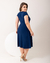 Vestido Hannah Azul Royal Malha Flex Premium na internet