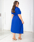Vestido Chemise Azul Viscolinho - comprar online