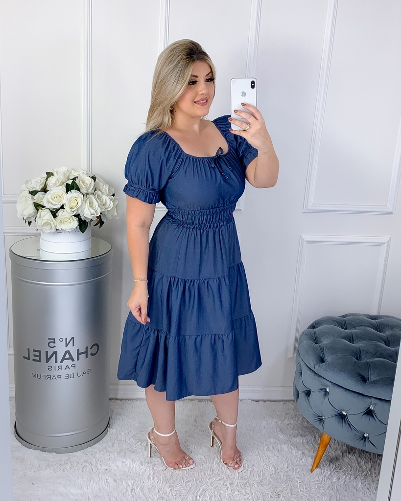 Vestido Jeans Infinity - Comprar em Loja Mais Ousada