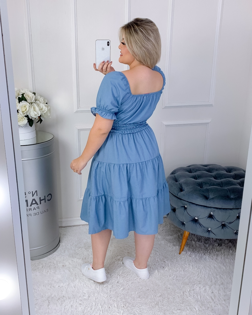 Vestido Jeans Infinity Clean Loja Mais Ousada