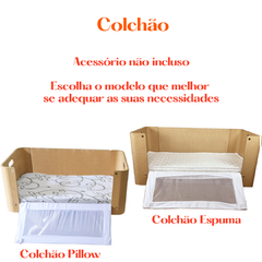 Cosleeper Portátil 3 em 1 - Berço, Cama Montessoriana e Mesa Cru (Baby/Lateral Cru) - comprar online