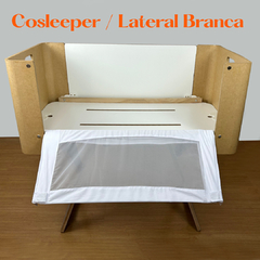 Cosleeper Portátil 3 em 1 - Berço, Cama Montessoriana e Mesa Carvalho (Baby/Lateral Branca) - loja online