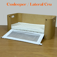 Cosleeper Portátil 3 em 1 - Berço, Cama Montessoriana e Mesa Azul (Kids/Lateral Cru) - loja online