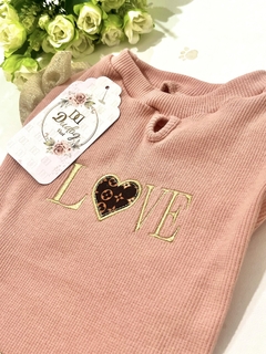 Baby Look Love Salmão para cachorro e gato - comprar online