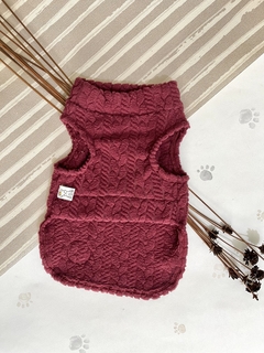 Colete de Inverno Soft Tricot Marsala para cachorro e gato - comprar online