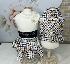 Vestido Delicate Pied de Poule para cachorro e gato - comprar online