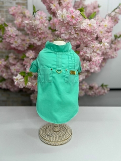 Camisa Candy Verde para cachorro e gato