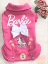 Jaqueta Moletom Barbie Pink para cachorro