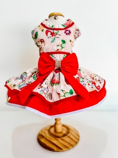 Vestido Boneca Picnic para cachorro e gato