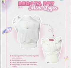 Regatinha Cropped Off White Logos para cachorro e gato - loja online