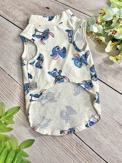 Camiseta Regatinha Stitch Off para cachorro e gato na internet