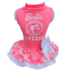 Vestido Barbie Borboletinhas para cachorro