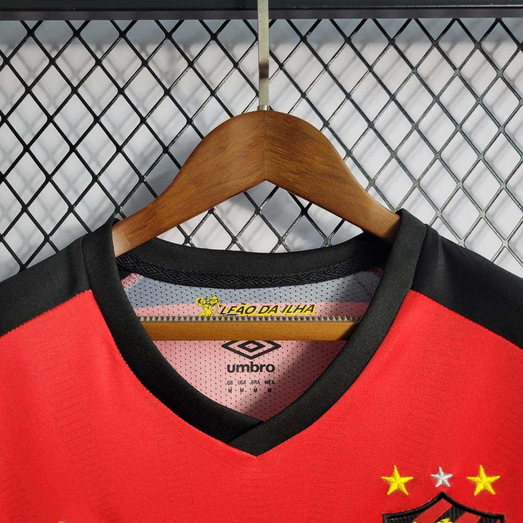 Camisa Sport Recife 1 Home 22/23 Torcedor Umbro Massculina - Vermelho e  Preto