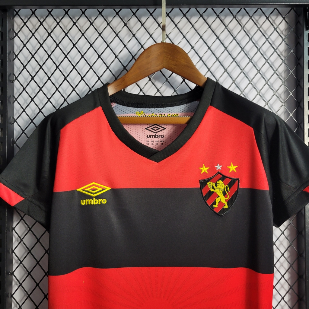 CAMISA SPORT RECIFE I 22/23 TORCEDOR-UMBRO-MASCULINA -VERMELHO/PRETO