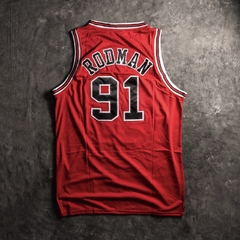 Camiseta Chicago Bulls Roja - Rodman - comprar online