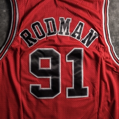 Camiseta Chicago Bulls Roja - Rodman - Pick and Roll - Indumentaria NBA y Urbana