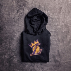 Hoodie Los Angeles Lakers Corona Negro - comprar online