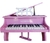 Piano De Cauda Infantil 30 Teclas Turbinho Rosa Com Banco - loja online