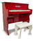 Piano Infantil Elétrico Turbinho E-piano 22 Teclas Vermelho - comprar online