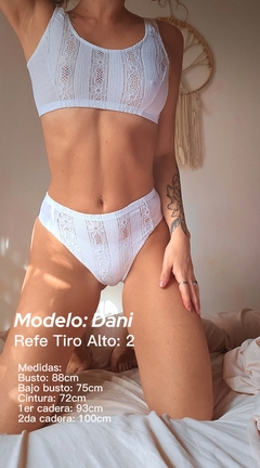 Tiro alto Paulina encaje y microtull - comprar online