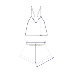 Set Keyla voile bordado - tienda online