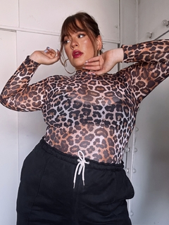 Body Catalina Microtull Leopardo - comprar online