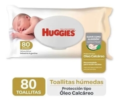 TOALLITAS HUMEDAS HUGGIES OLEO CALCAREO X 80 UNIDADES