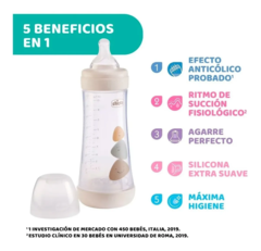Mamadera Chicco Perfect5 Intui-flow System Fast 300ml 4m - Bebelli