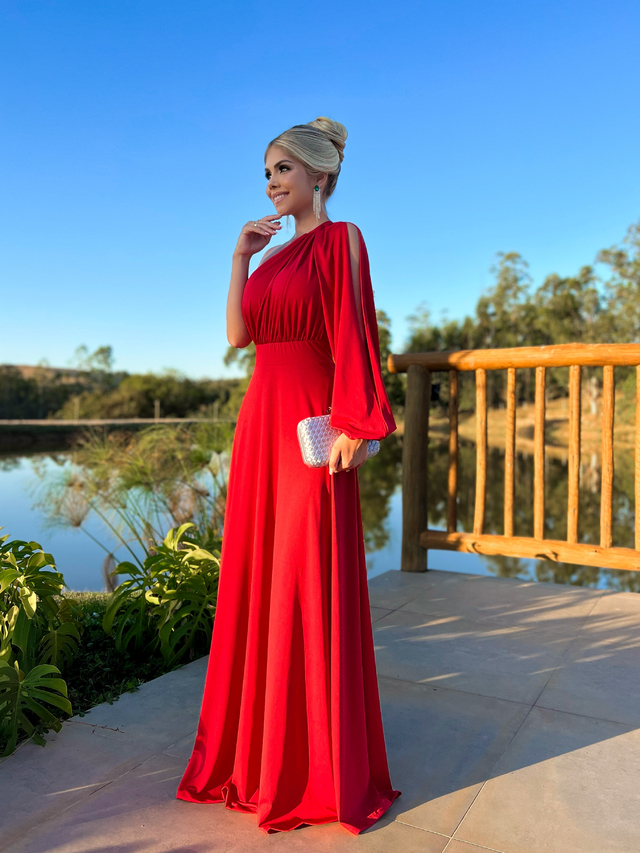 Vestido curto e longo ao mesmo tempo 2025