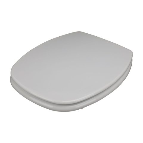 Asiento Tapa Inodoro Universal Oval Eco Reforzada Daccord Color Blanco