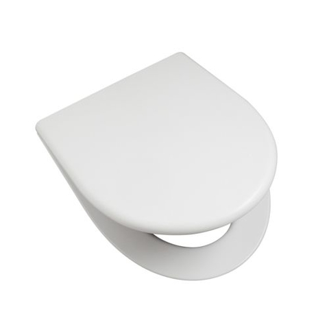 Asiento Tapa Inodoro Universal Oval Eco Reforzada Daccord Color Blanco